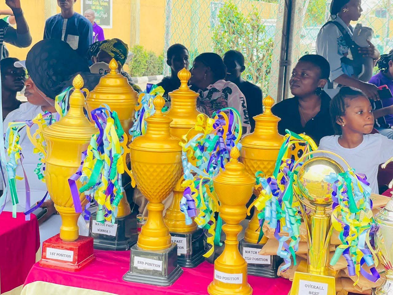 Trophies Displayed at Inter-House Sport Ceremony